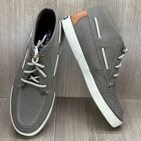 Sperry Chukka Boots Womens Sz 8.5M Top Sider Ankle Lace Up Flat Activewear Gray - Picture 8 of 12